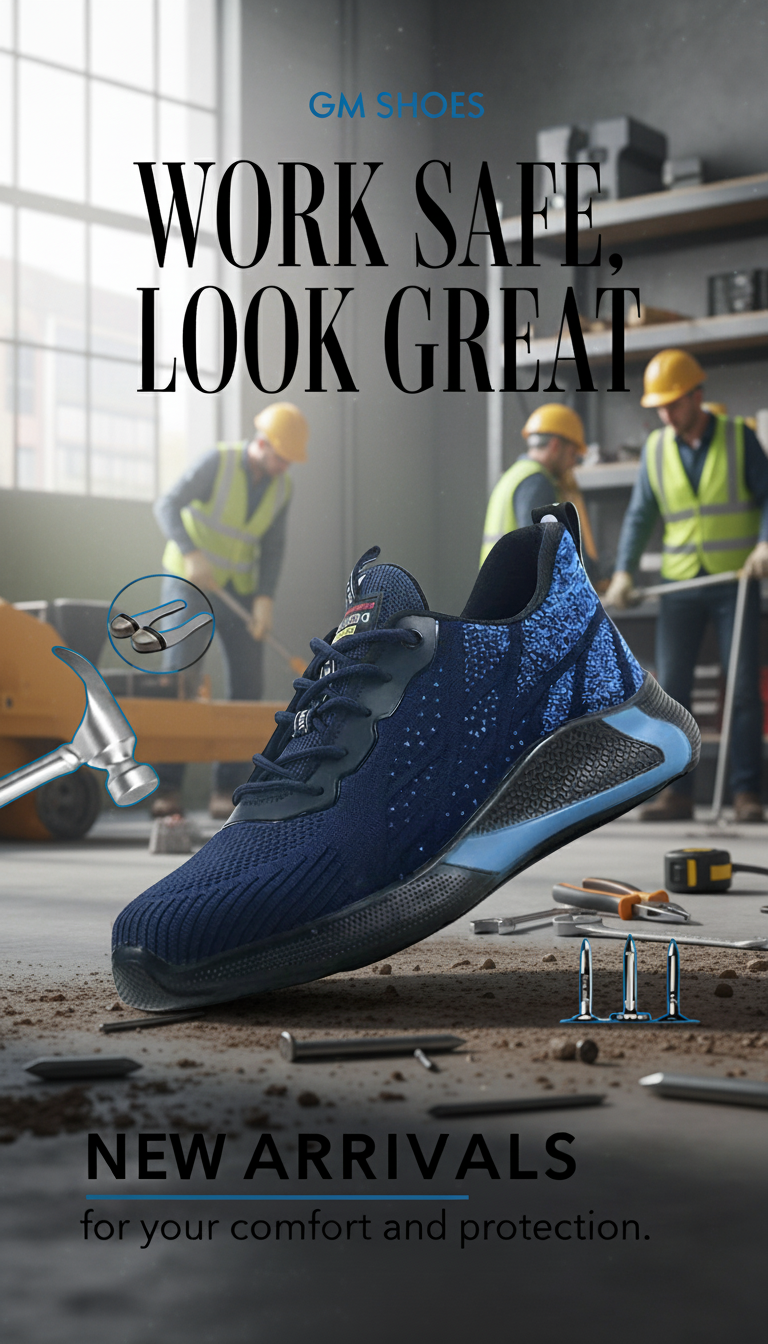 Arbetsskor i olika färger,  Okrossbara Stålhätta, Punkteringssäkra, spiktramp