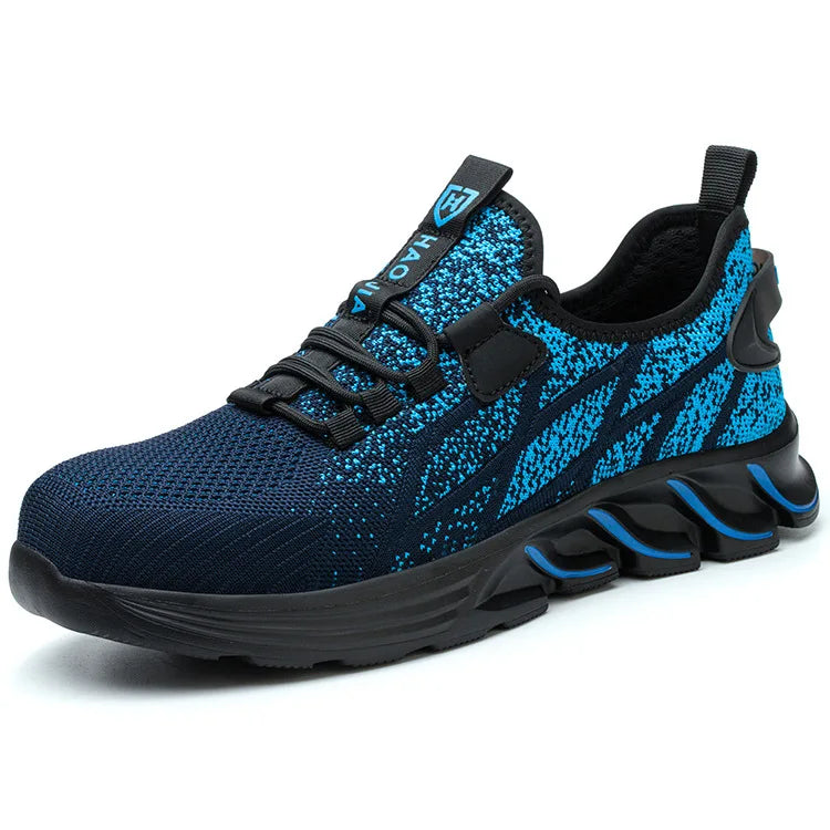 Metallfri, Komposittåhätta med spiktramp, tjocka sulor, andningsbara och halkfria skyddsskor