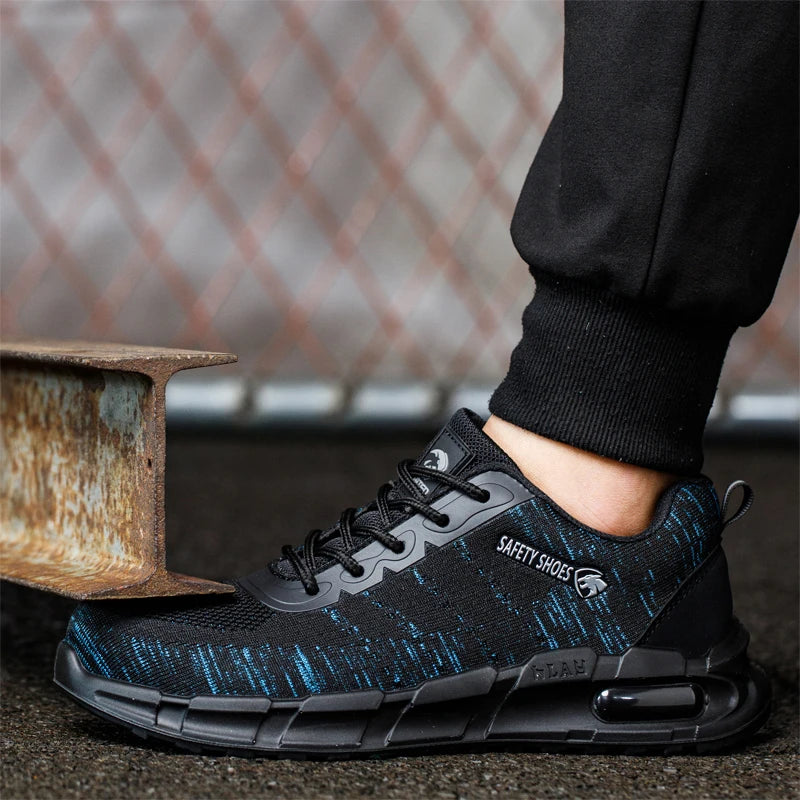 Säkerhets- och antistatiska skor, fri från metall, komposit tåhätta, kevlar, stötsäkra