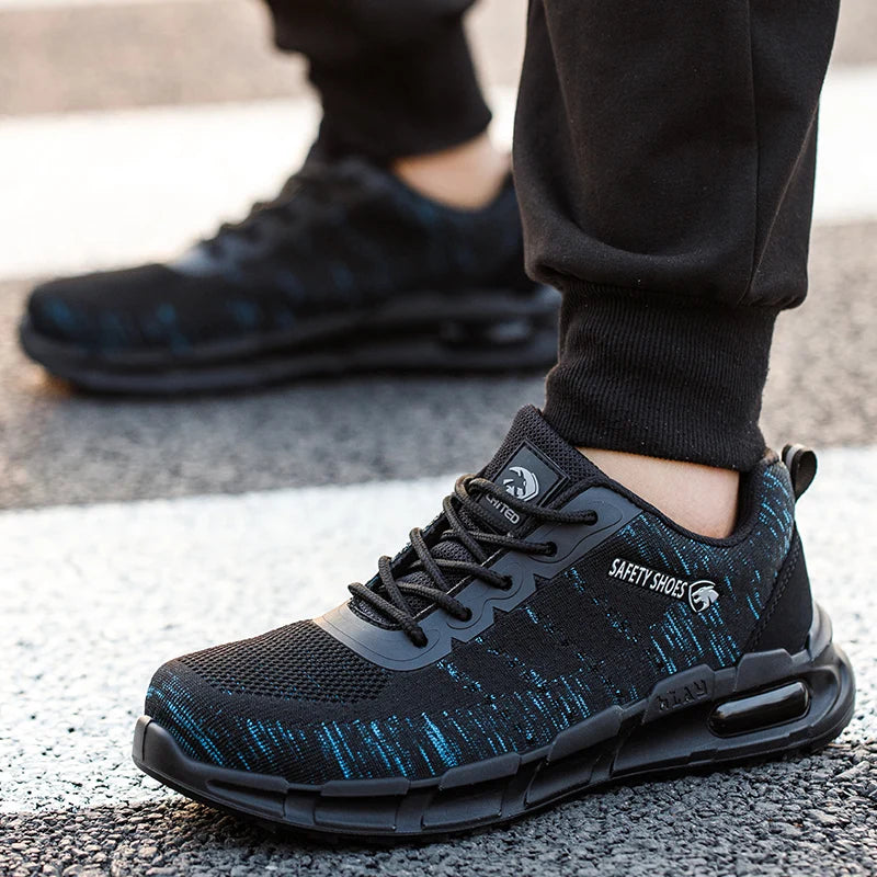 Säkerhets- och antistatiska skor, fri från metall, komposit tåhätta, kevlar, stötsäkra