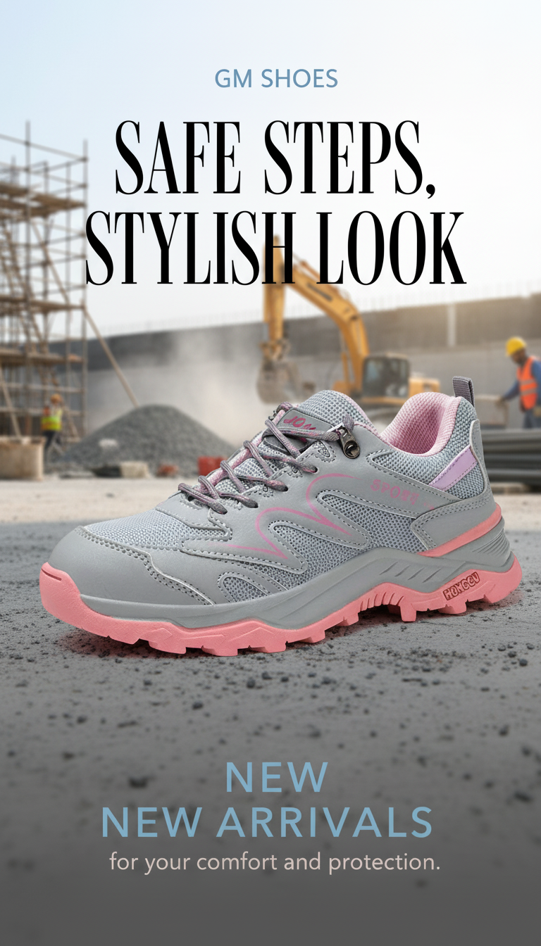 Dam Arbetsskor Slitstarka Skyddsskor Med Stålhätta