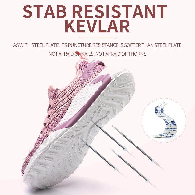 Skyddsskor Unisex, flera färger, Ståltåskor Arbets-sneakers , Lätta , spiktramp kevlar.