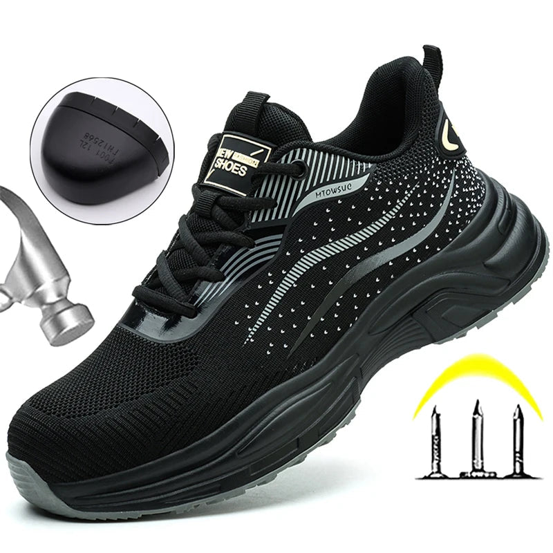 Säkerhetsskor Moderiktiga Arbetsskor Punkteringssäkra Skyddsskor Slitstarka