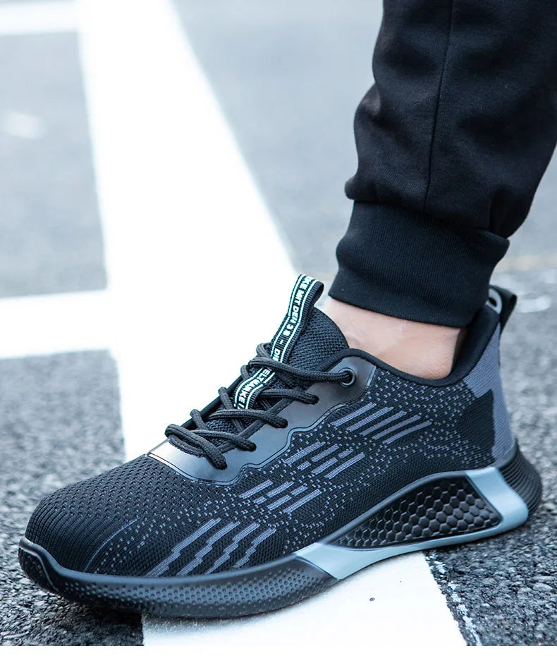 Skydds-sneakers med stålhätta