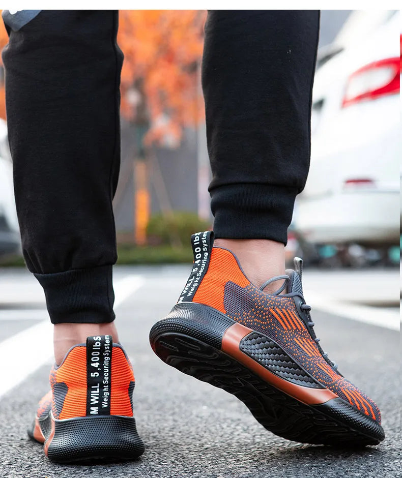 Skydds-sneakers med stålhätta