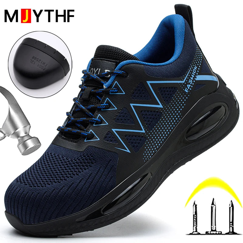 Sneakers, Industriellt, Arbetsskor Punkteringssäkra Stålhätta, Halkfria