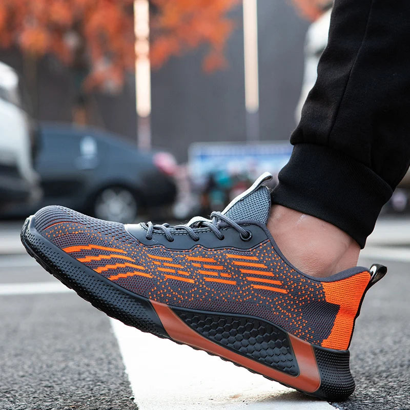 Skydds-sneakers med stålhätta