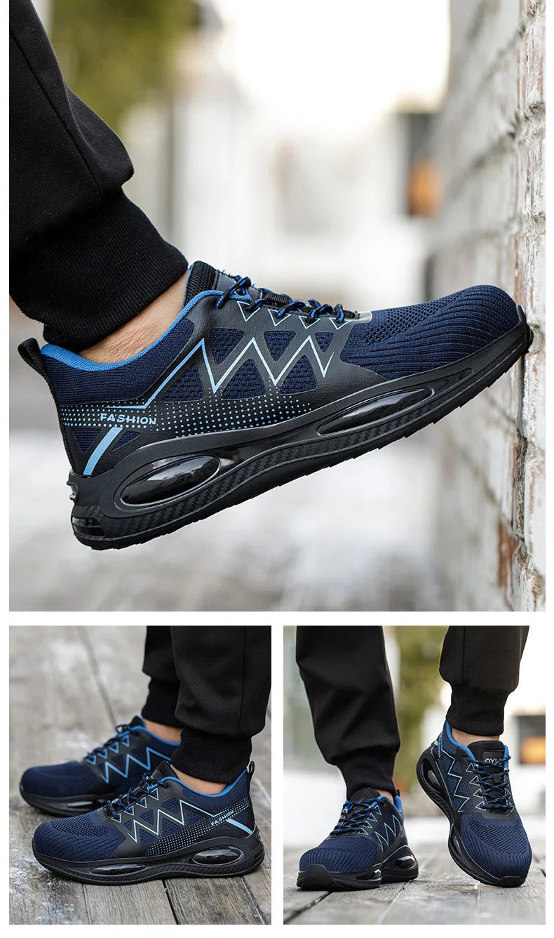 Sneakers, Industriellt, Arbetsskor Punkteringssäkra Stålhätta, Halkfria