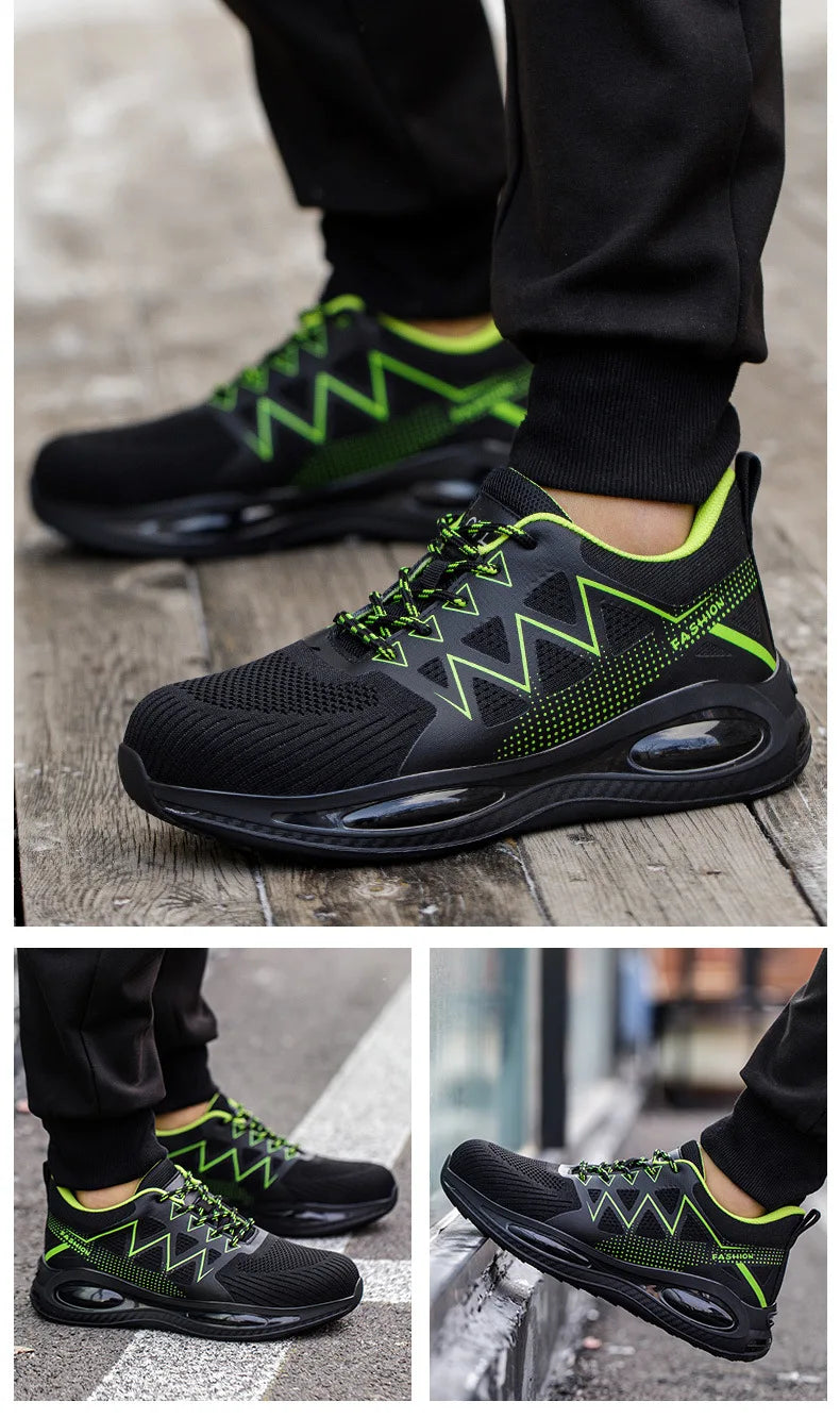 Sneakers, Industriellt, Arbetsskor Punkteringssäkra Stålhätta, Halkfria