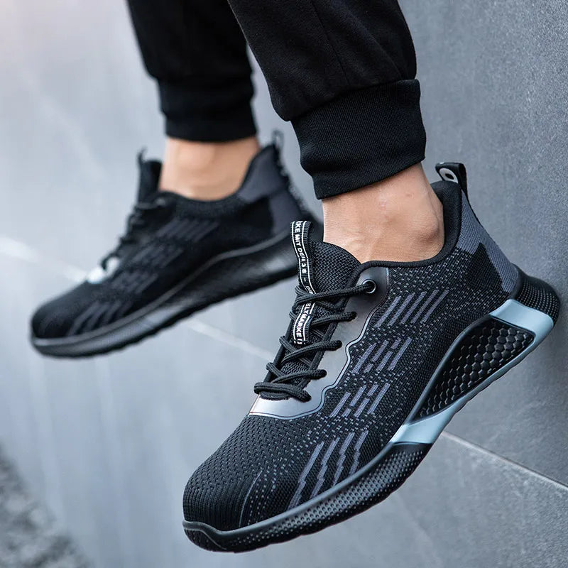 Skydds-sneakers med stålhätta