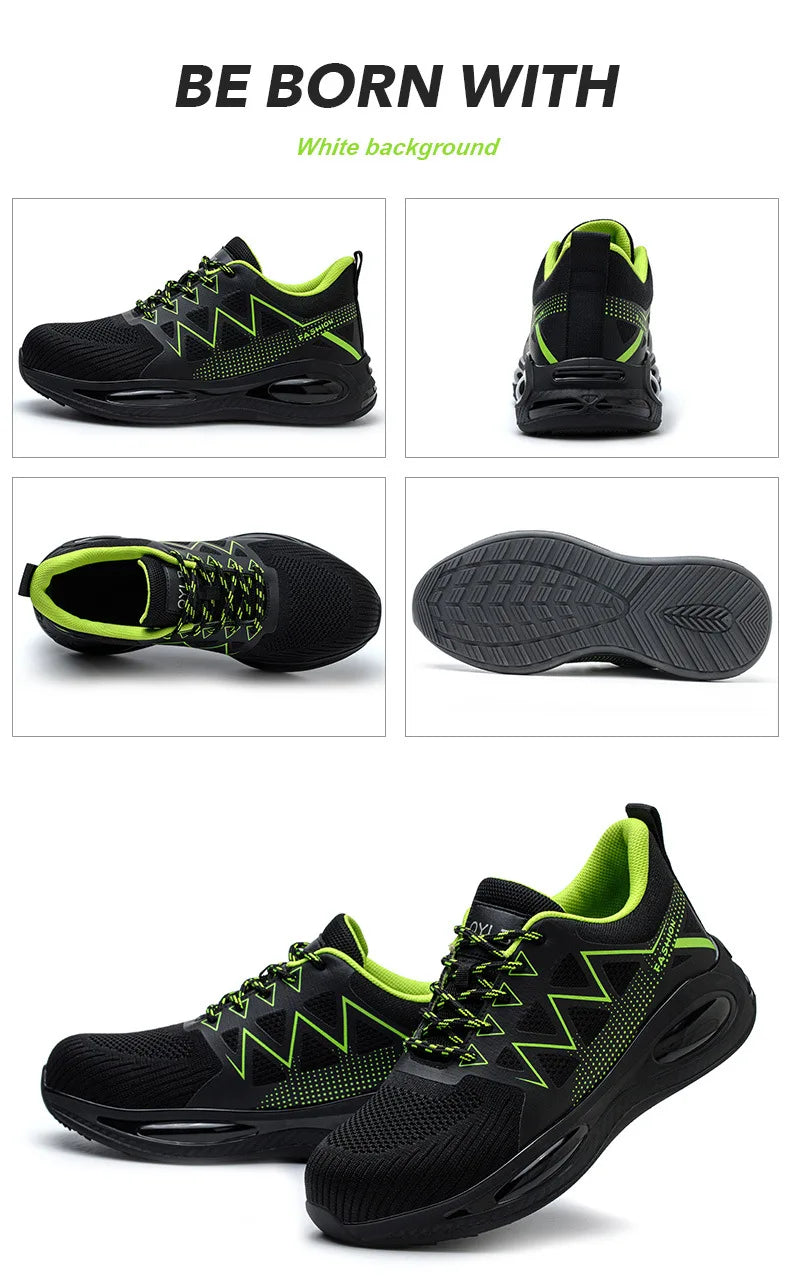 Sneakers, Industriellt, Arbetsskor Punkteringssäkra Stålhätta, Halkfria