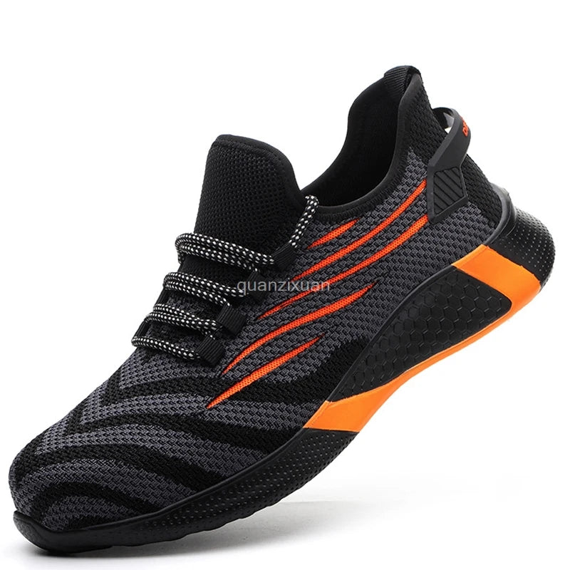 Säkerthetsskor Anti-genomträngliga Arbets-sneakers, okrossbara , ståltå