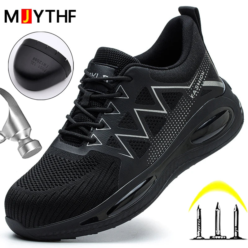 Sneakers, Industriellt, Arbetsskor Punkteringssäkra Stålhätta, Halkfria