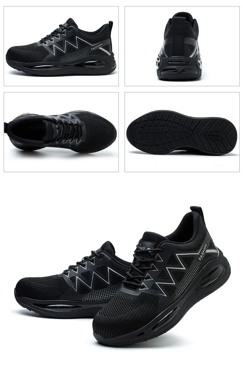 Sneakers, Industriellt, Arbetsskor Punkteringssäkra Stålhätta, Halkfria