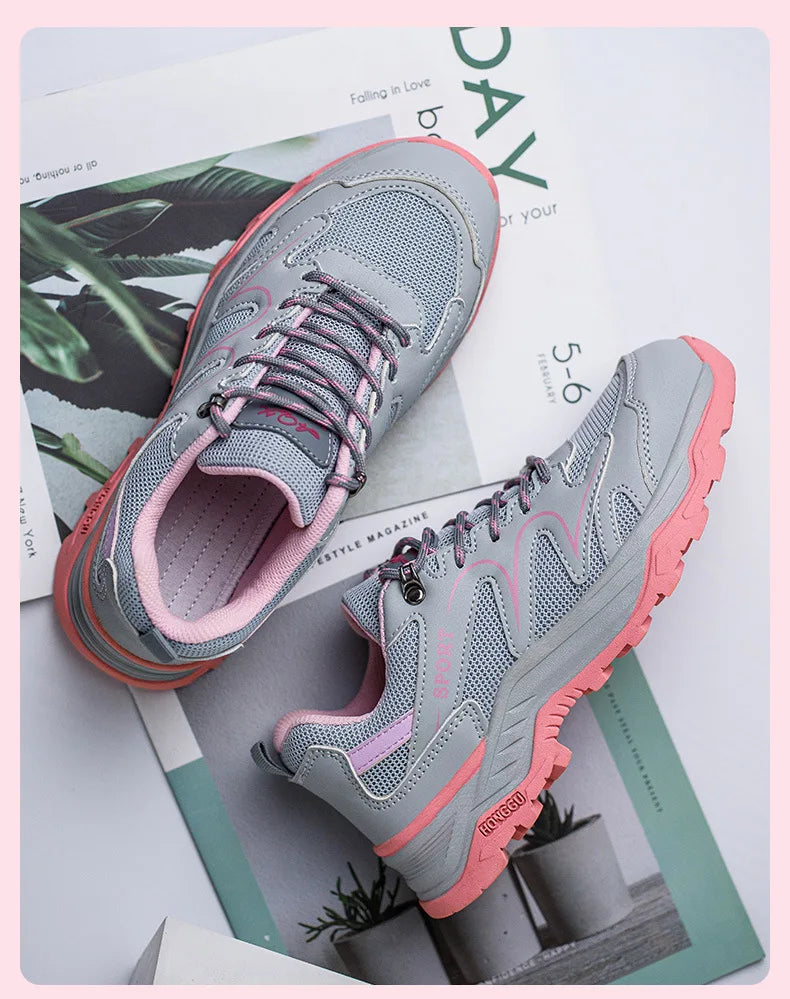 Dam Arbetsskor Slitstarka Skyddsskor Med Stålhätta