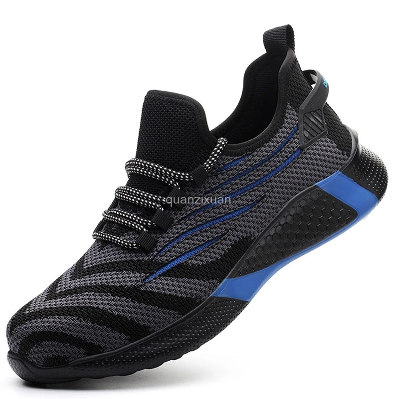 Säkerthetsskor Anti-genomträngliga Arbets-sneakers, okrossbara , ståltå