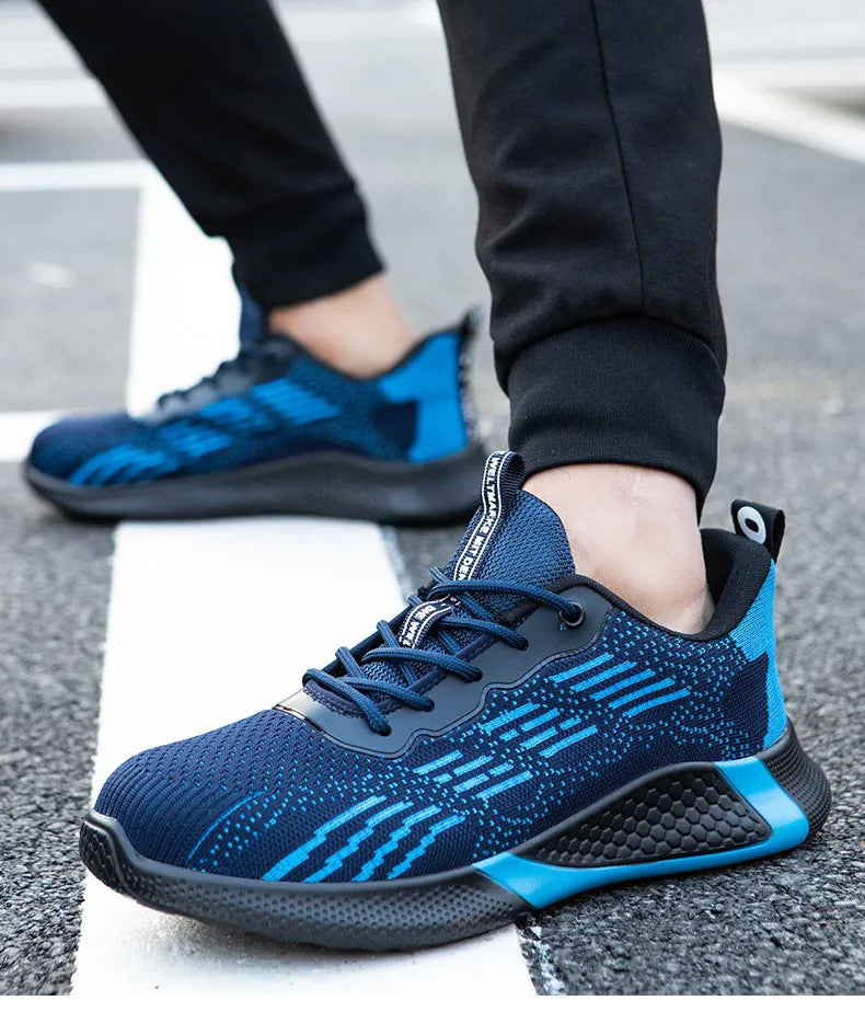 Skydds-sneakers med stålhätta