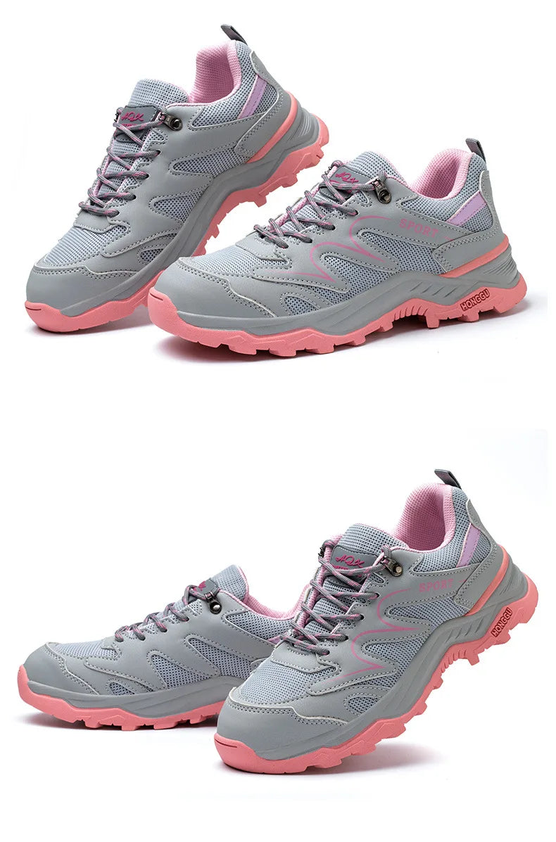 Dam Arbetsskor Slitstarka Skyddsskor Med Stålhätta